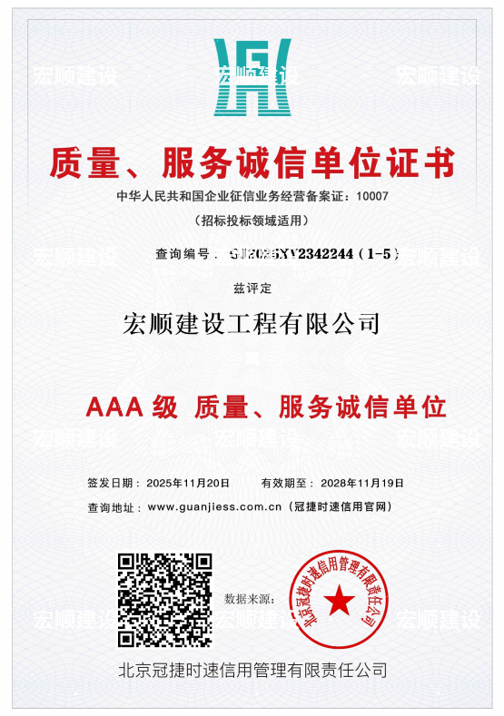 質(zhì)量服務(wù)誠信單位